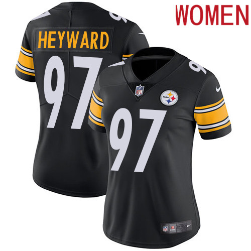 2019 Women Pittsburgh Steelers #97 Heyward Black Nike Vapor Untouchable Limited NFL Jersey->women nfl jersey->Women Jersey